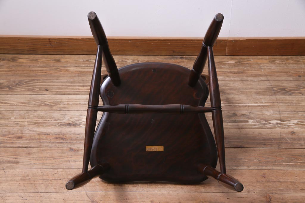 中古　松本民芸家具　ビンテージ　#72型・リーチチェア(ダイニングチェア、椅子)(3)