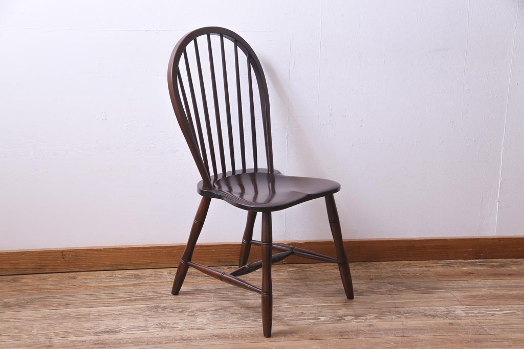 中古　松本民芸家具　ビンテージ　飽きのこないデザインが魅力の#72型・リーチチェア(ダイニングチェア、椅子)