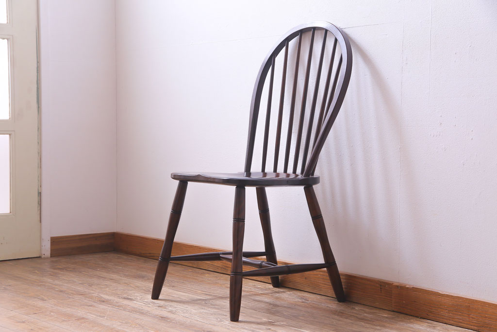 中古　松本民芸家具　ビンテージ　凛とした雰囲気を漂わせる#72型・リーチチェア(ダイニングチェア、椅子)(2)