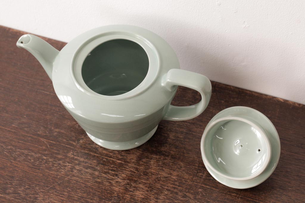 アンティーク雑貨　イギリスビンテージ　Woods ware(ウッズウエア)　Beryl(ベロル)　ティーポット
