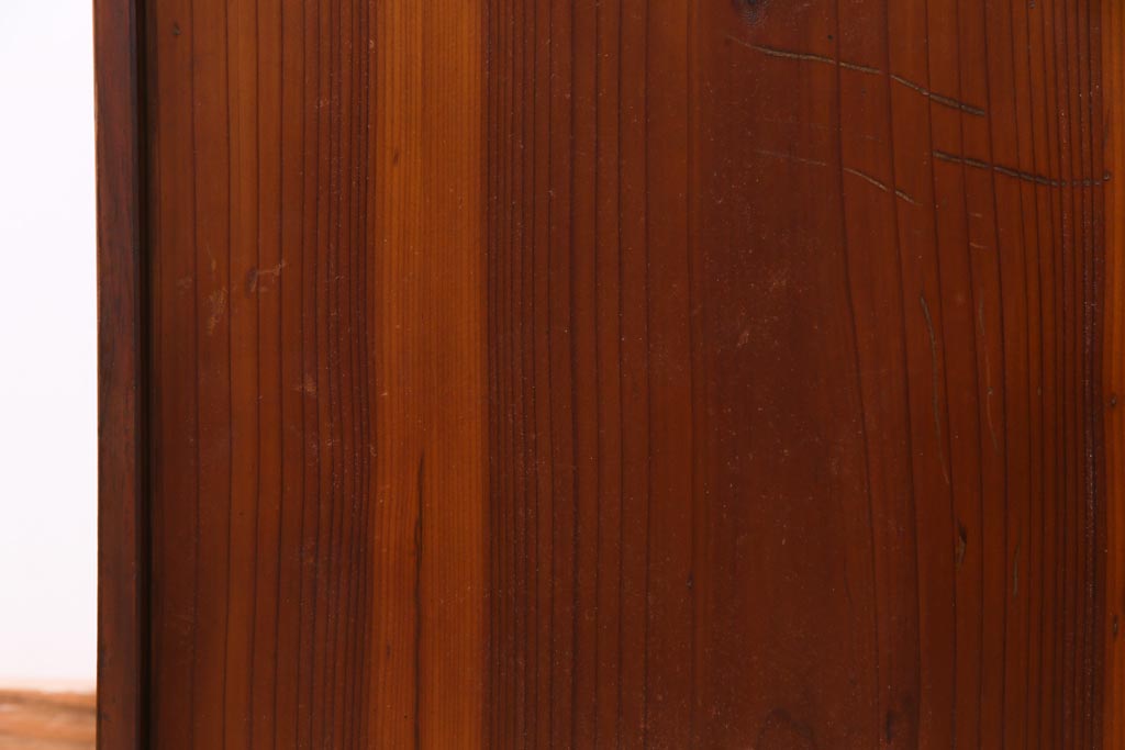 アンティーク雑貨　和製アンティーク　春慶塗　レトロな和の雰囲気漂う木製出前箱(おかもち、岡持)
