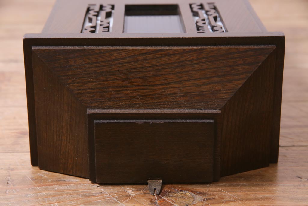 アンティーク雑貨　和製アンティーク　RUBY CLOCK　電池式　東京ルビー印の掛け時計(柱時計)