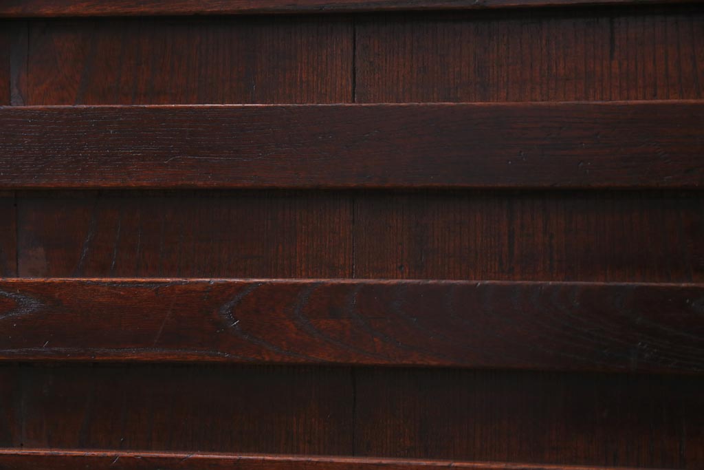 ラフジュ工房オリジナル　ケヤキ材製の古い引戸を活用した味わいのある戸棚(収納棚)
