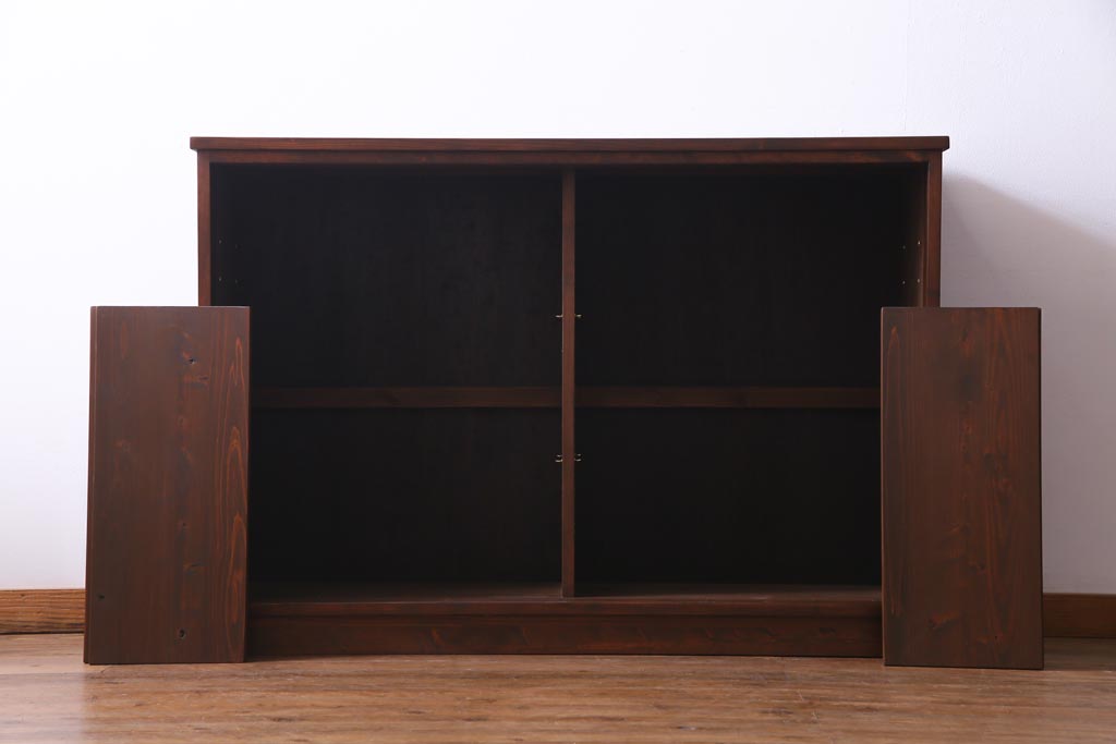 ラフジュ工房オリジナル　レトロな建具をリメイクした収納棚(戸棚、キャビネット)