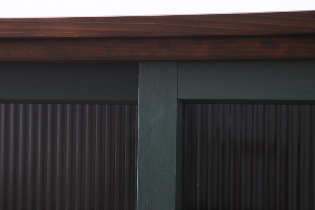 ラフジュ工房オリジナル　レトロな建具をリメイクした収納棚(戸棚、キャビネット)