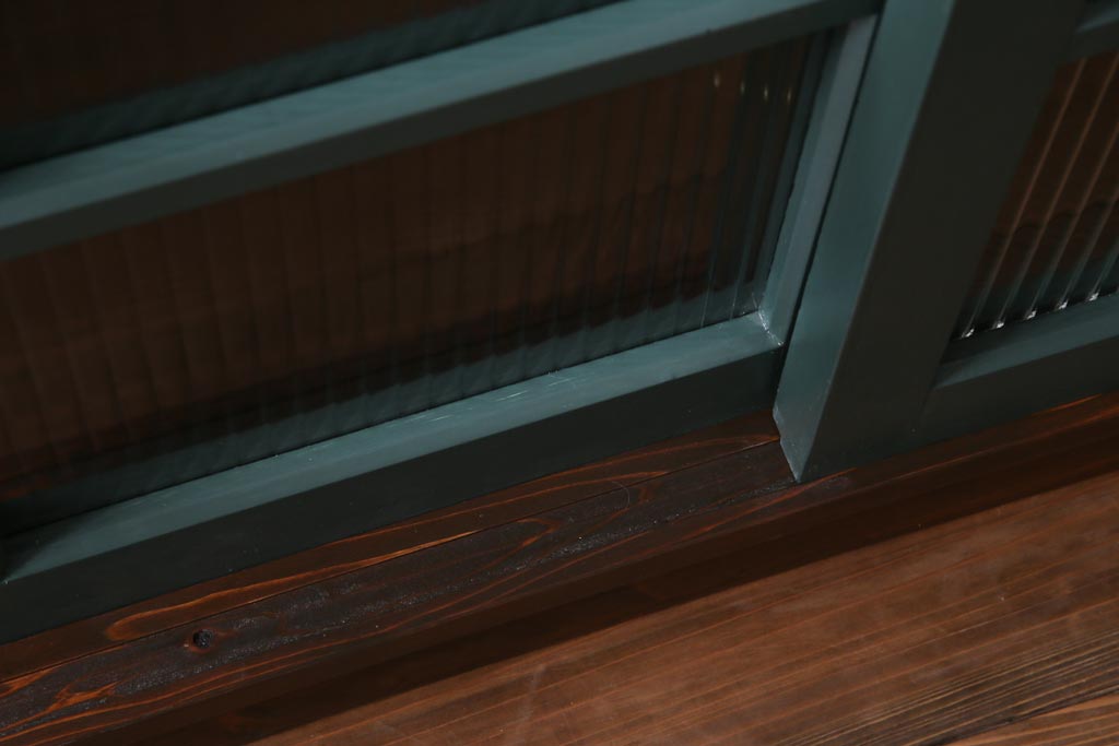 ラフジュ工房オリジナル　レトロな建具をリメイクした収納棚(戸棚、キャビネット)