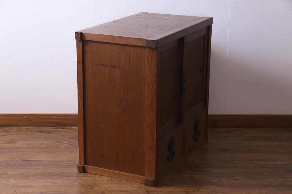 アンティーク家具 明治大正期 ヒノキ材 シンプルな作りが魅力的