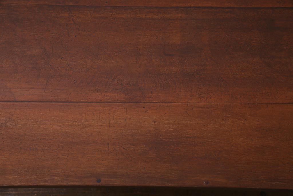 リメイク家具　ナラ材　和製アンティークの古材を利用した鉄脚テーブル(センターテーブル、ローテーブル)