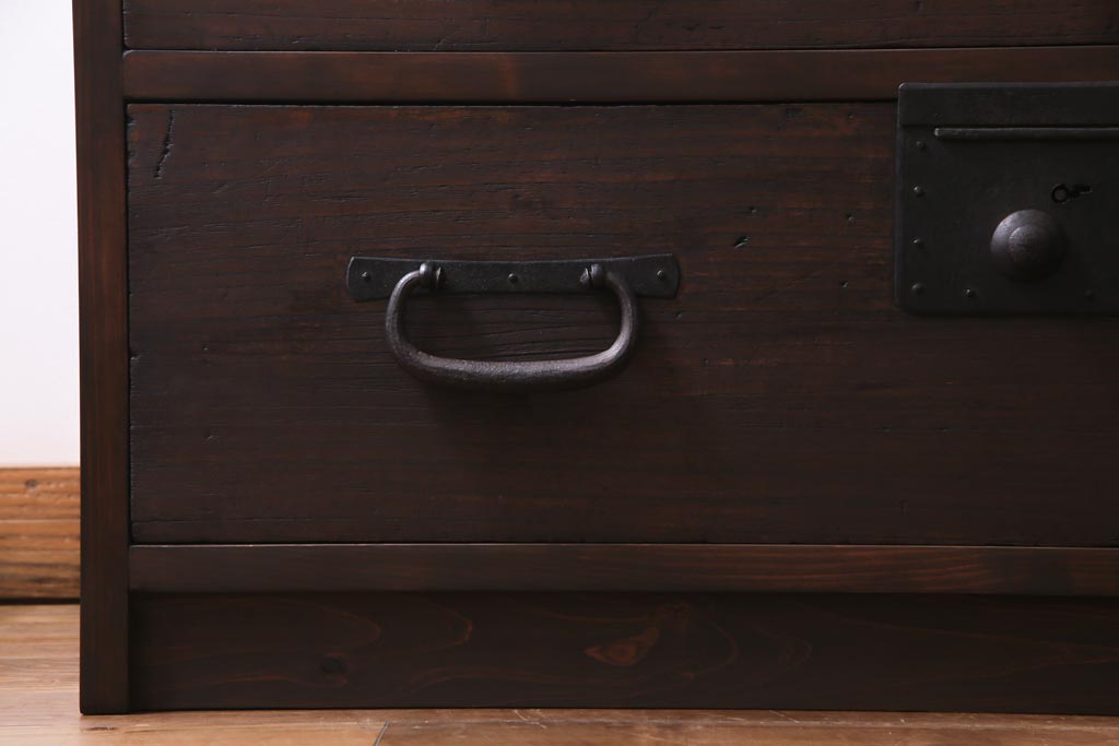 ラフジュ工房オリジナル　リメイク家具　箪笥の引き出しを活用したテレビボード(ローボード、収納棚)