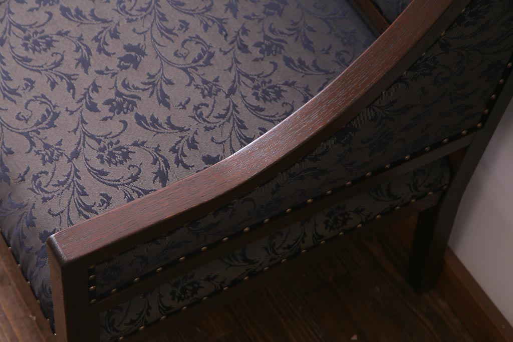 ラフジュ工房オリジナル　ナラ材　アンティークソファを再現した大正ロマン香る2人掛けソファ(1)