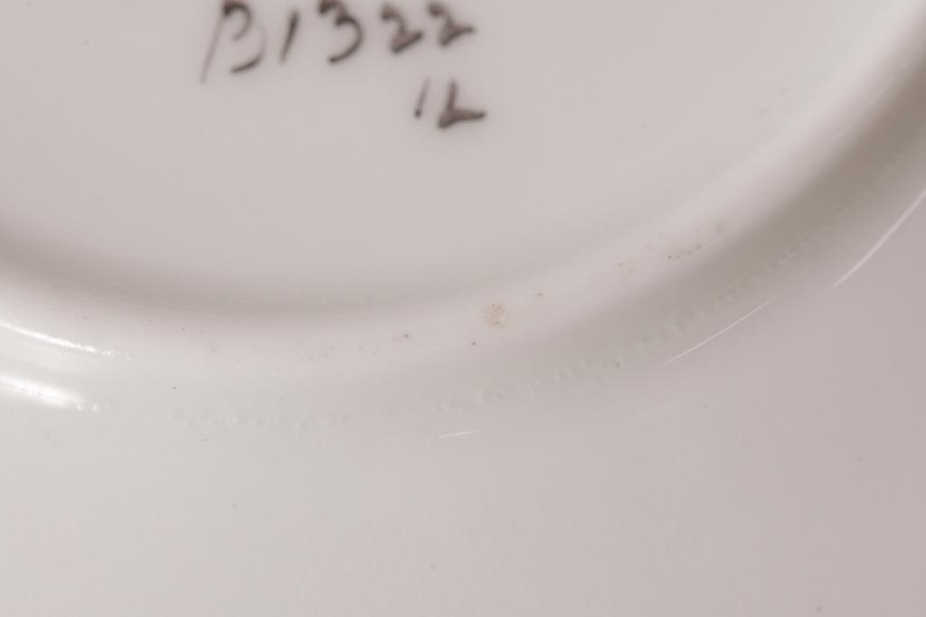 イギリスアンティーク　AYNSLEY(エインズレイ) バタフライ(蝶々)　デミタスカップ&ソーサー2客セット(洋食器)(2)