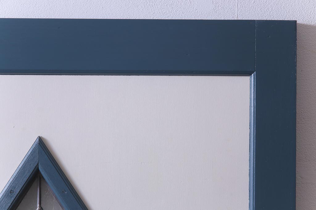 ペイント建具　ラフジュ工房オリジナルステンドグラス　爽やかな色合いのリメイクドア(木製扉、建具)