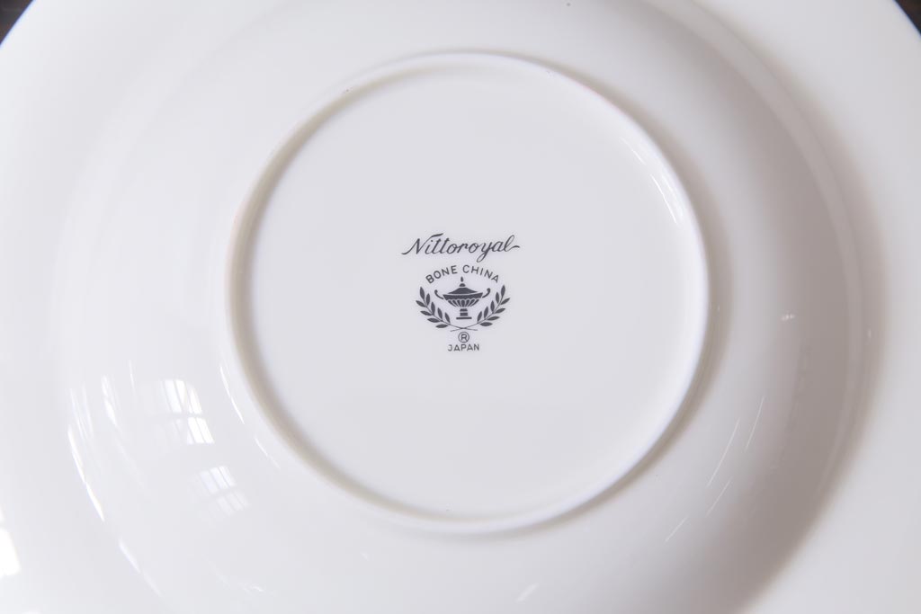 中古　ノリタケ(Noritake)　ブルーヒル(廃盤)　淡いブルーの花柄が可憐なスープ皿3枚セット(洋食器)(1)