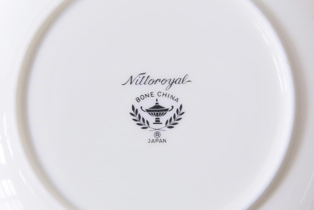 中古　ノリタケ(Noritake)　ブルーヒル(廃盤)　淡いブルーの花柄が可憐なスープ皿3枚セット(洋食器)(1)