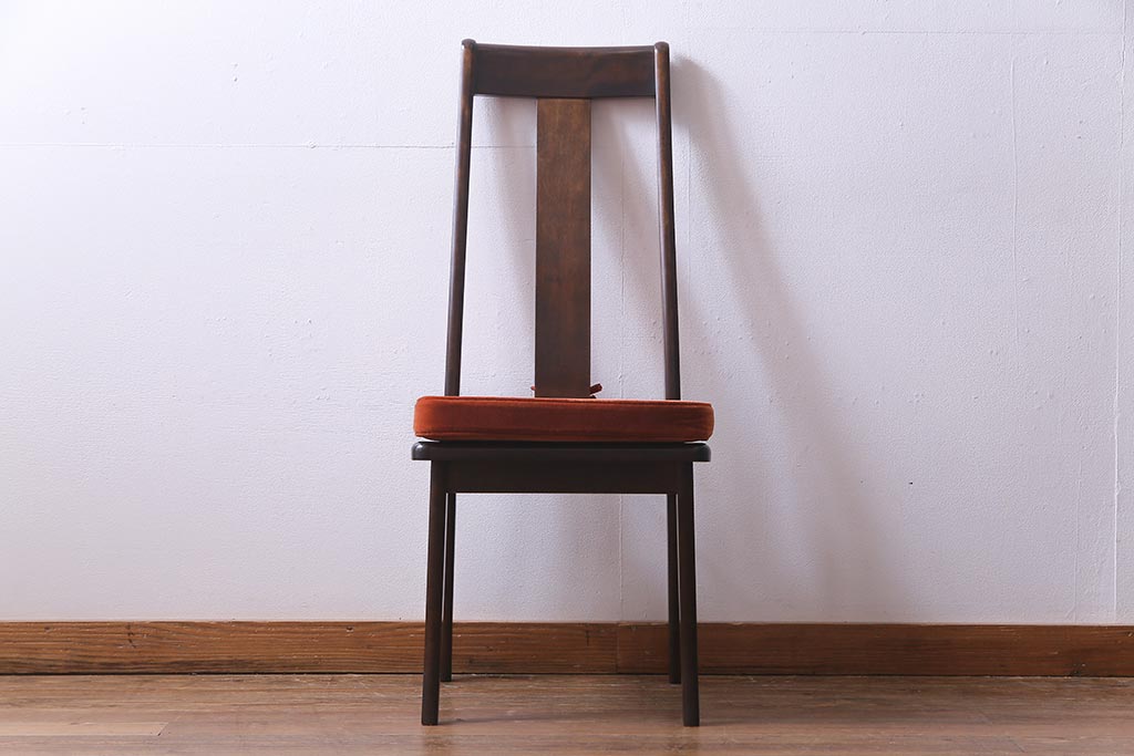 中古　民芸家具　洗練された大人の雰囲気が漂うチェア(椅子、ダイニングチェア)(1)