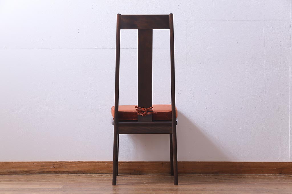 中古　民芸家具　洗練された大人の雰囲気が漂うチェア(椅子、ダイニングチェア)(1)