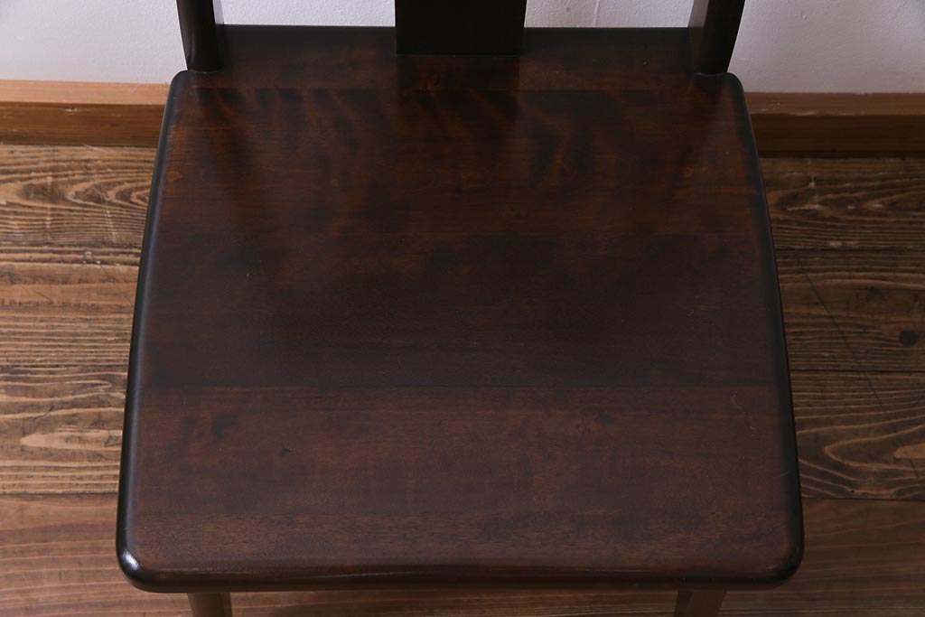 中古　民芸家具　洗練された大人の雰囲気が漂うチェア(椅子、ダイニングチェア)(1)