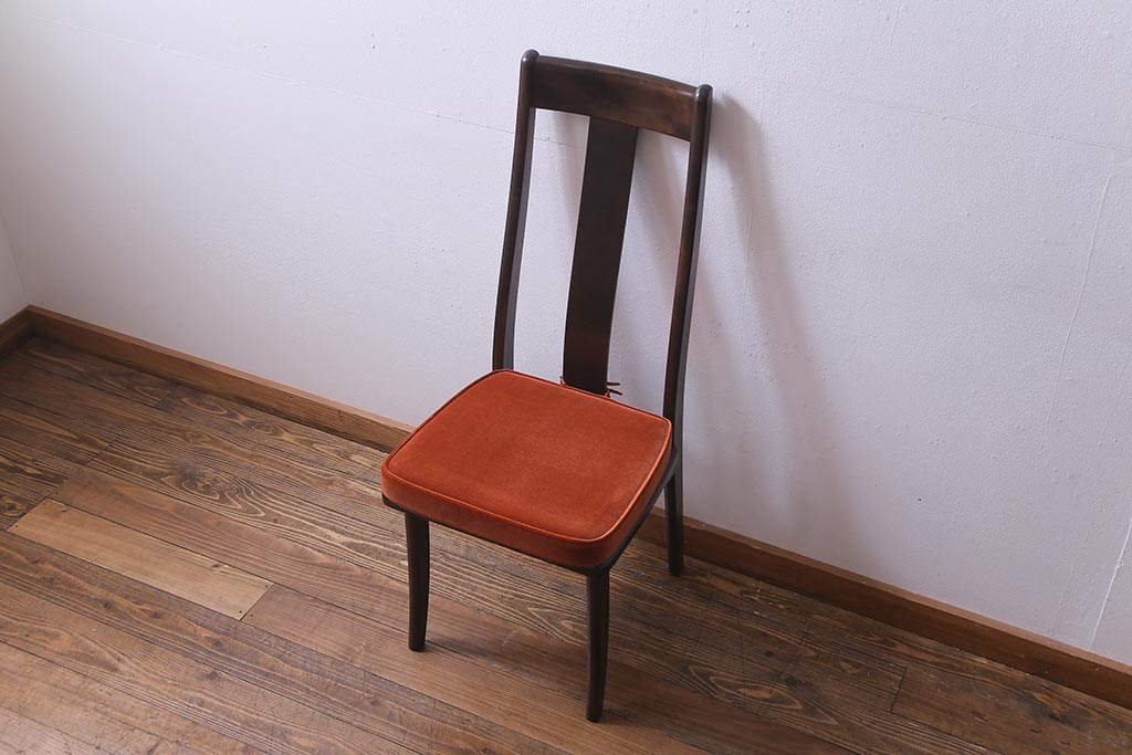中古　民芸家具　洗練された大人の雰囲気が漂うチェア(椅子、ダイニングチェア)(2)