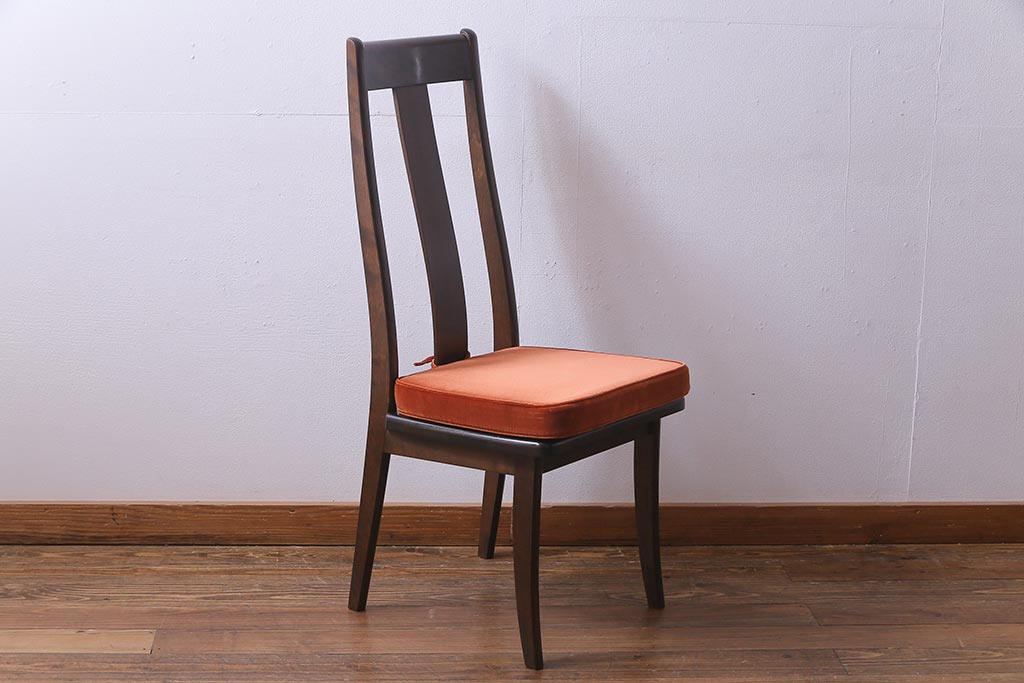 中古　民芸家具　洗練された大人の雰囲気が漂うチェア(椅子、ダイニングチェア)(3)