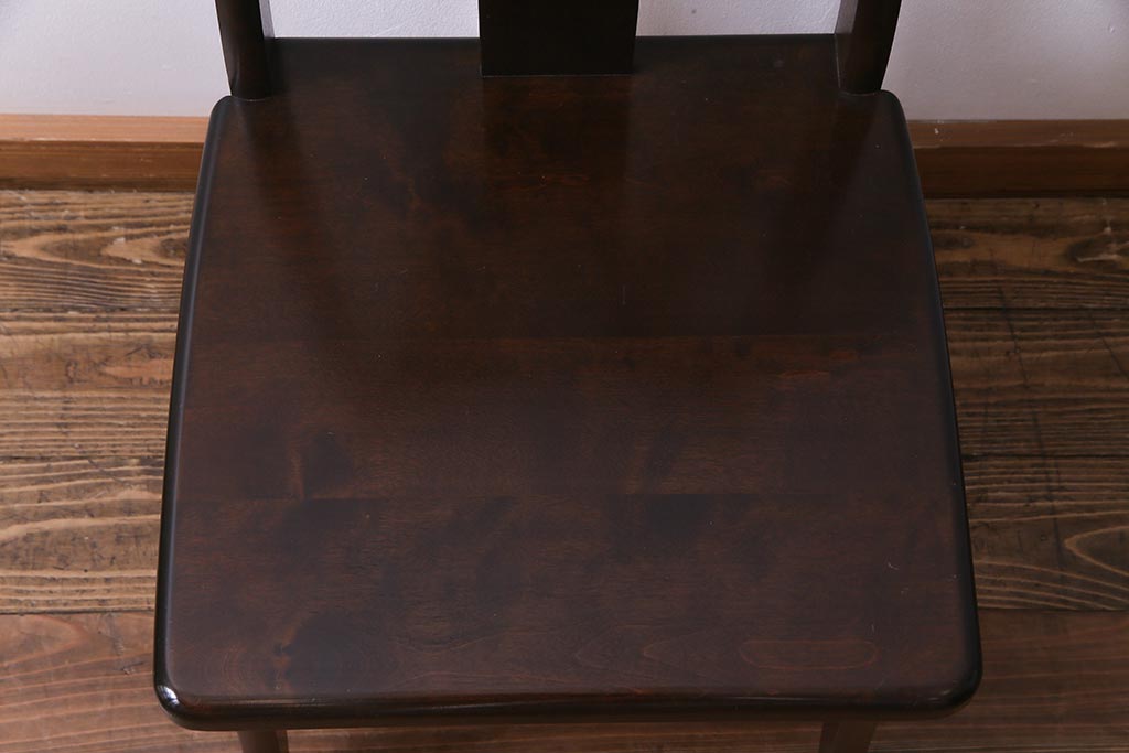 中古　民芸家具　洗練された大人の雰囲気が漂うチェア(椅子、ダイニングチェア)(3)