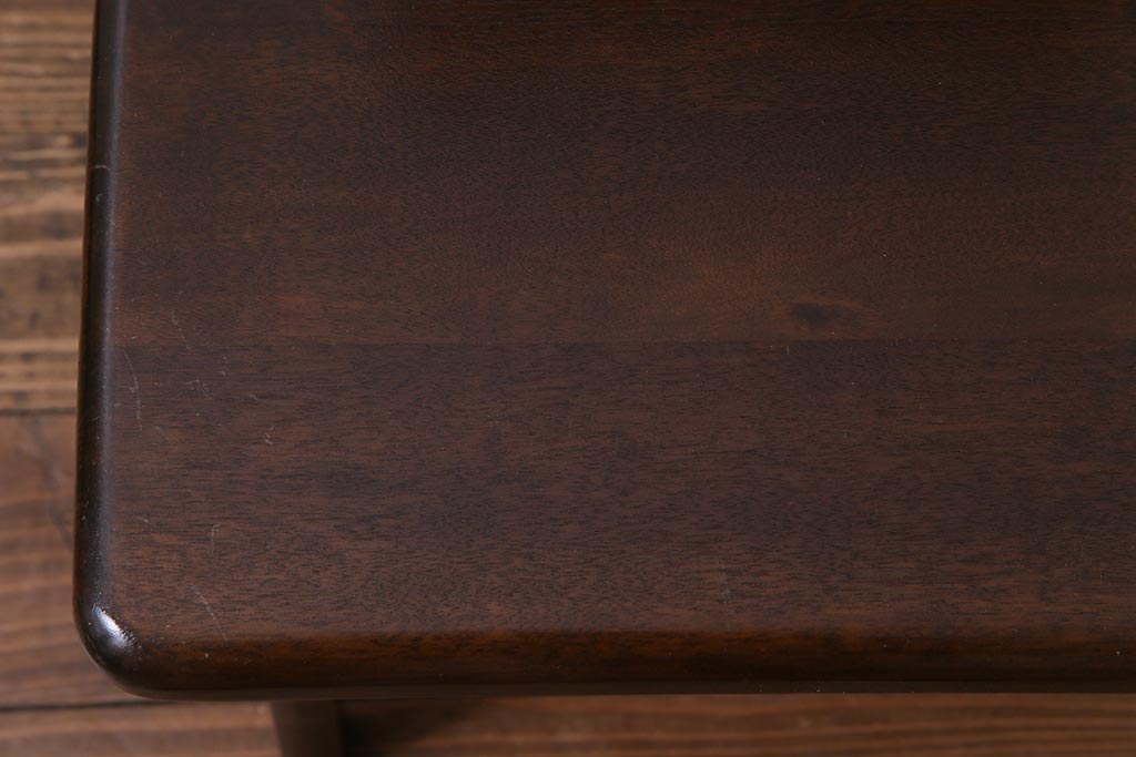 中古　民芸家具　ベルベットのクッションが上品な印象与えるチェア(椅子、ダイニングチェア)