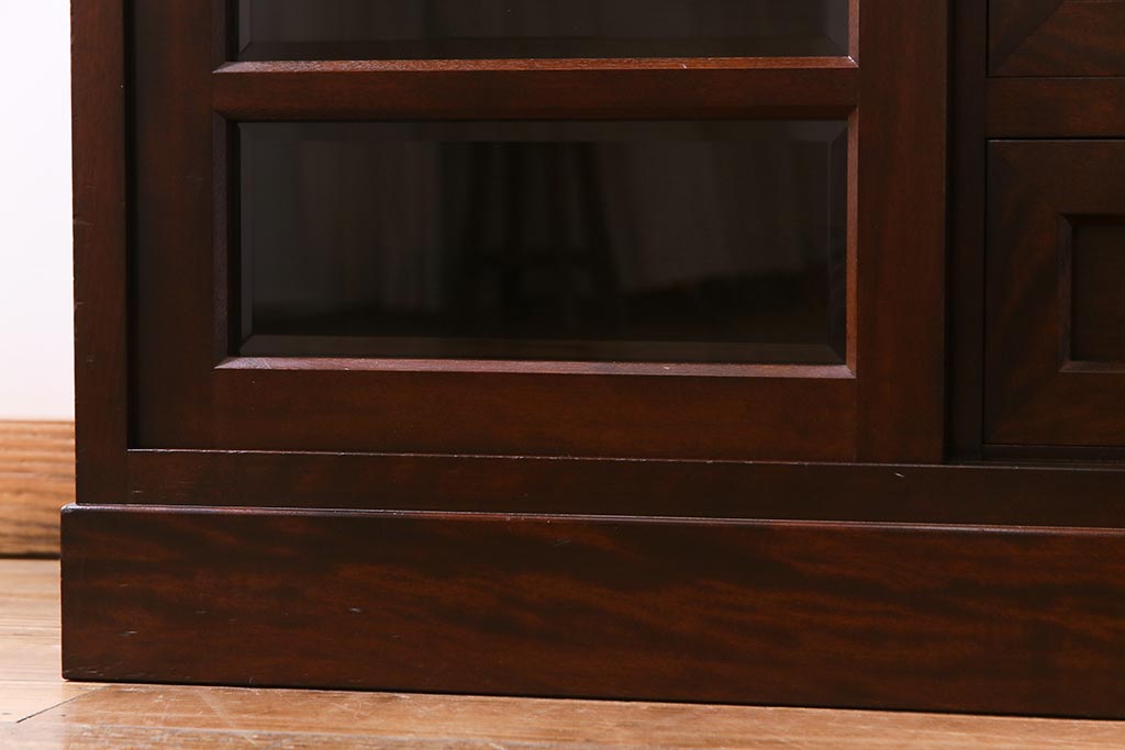 中古　松本民芸家具　特注品　すっきりとしたモダンなリビングボード(収納棚、戸棚)