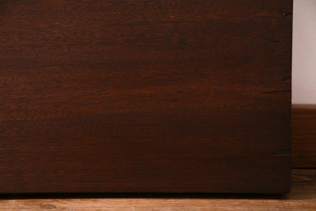 アンティーク雑貨　昭和中期　ワックス仕上げ　DIY素材におすすめな味のあるラワン材一枚板(古材、材料)(1)