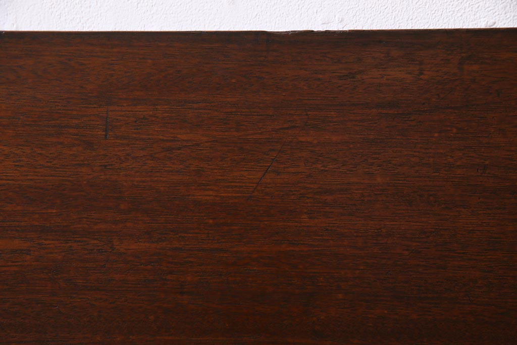 アンティーク雑貨　昭和中期　ワックス仕上げ　DIY素材におすすめな味のあるラワン材一枚板(古材、材料)(2)