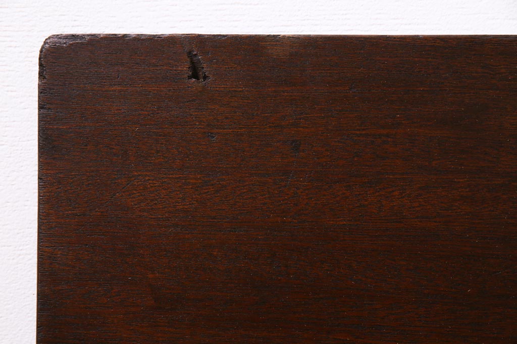 アンティーク雑貨　昭和中期　ワックス仕上げ　DIY素材におすすめな味のあるラワン材一枚板(古材、材料)(3)