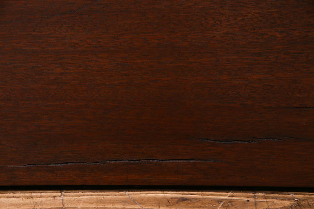アンティーク雑貨　昭和中期　ワックス仕上げ　DIY素材におすすめな味のあるラワン材一枚板(古材、材料)(3)