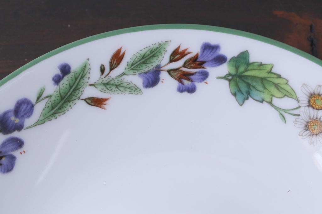 イギリス　ROYAL WORCESTER(ロイヤル ウースター)　HERBS(ハーブス)　カップ&ソーサー2客セット(1)