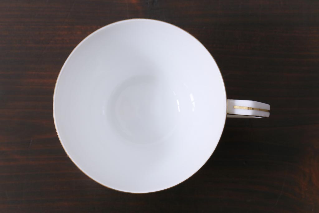 中古　オールドノリタケ(Noritake、則武)　月桂樹-М　CALIBAN　品のあるデザインが素敵なカップ&ソーサー2客セット(洋食器)