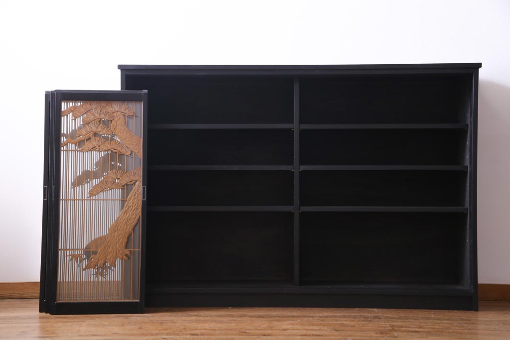 ラフジュ工房オリジナル 古建具リメイク 鶴松の組子が縁起の良い