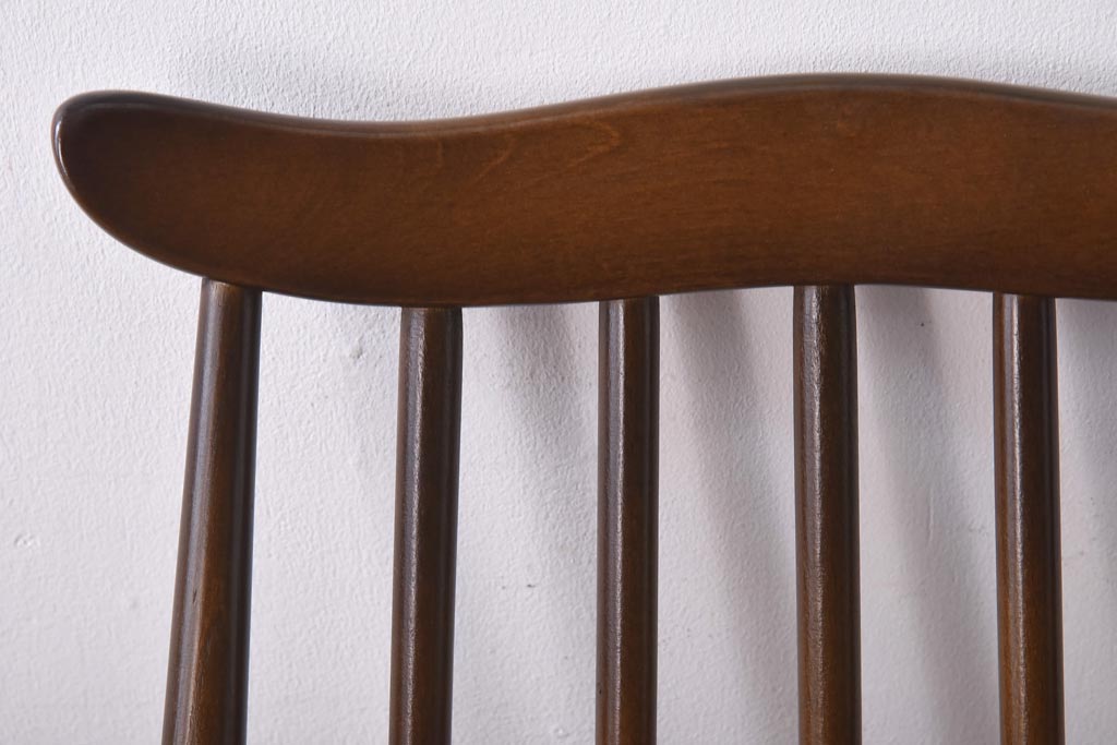 ヴィンテージ家具　イギリスビンテージ　ERCOL(アーコール)　ゴールドスミス　クッション付きダイニングチェア(椅子)(1)