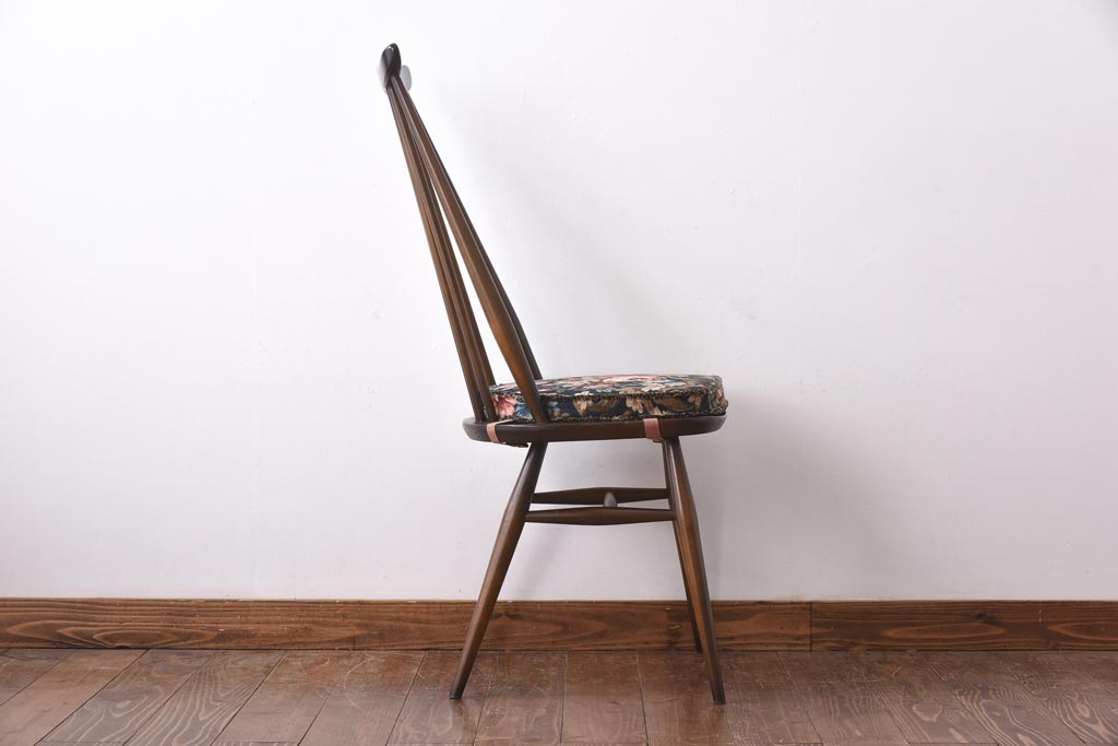 ヴィンテージ家具　イギリスビンテージ　ERCOL(アーコール)　ゴールドスミス　クッション付きダイニングチェア(椅子)(2)