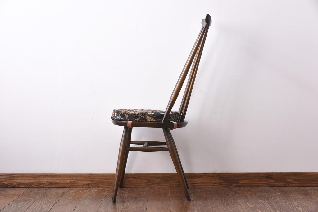 ヴィンテージ家具　イギリスビンテージ　ERCOL(アーコール)　ゴールドスミス　クッション付きダイニングチェア(椅子)(2)
