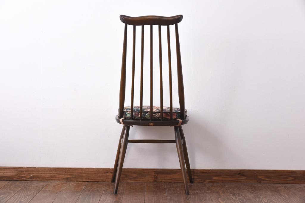 ヴィンテージ家具　イギリスビンテージ　ERCOL(アーコール)　ゴールドスミス　クッション付きダイニングチェア(椅子)(2)