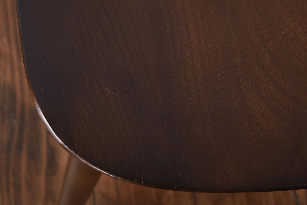 ヴィンテージ家具　イギリスビンテージ　ERCOL(アーコール)　ゴールドスミス　クッション付きダイニングチェア(椅子)(2)