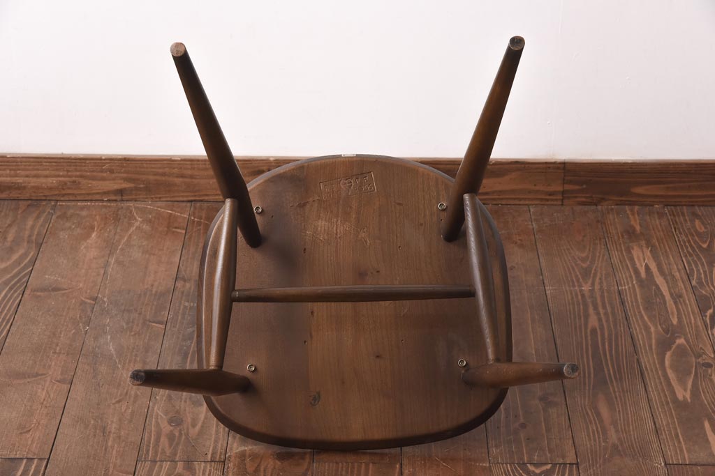 ヴィンテージ家具　イギリスビンテージ　ERCOL(アーコール)　ゴールドスミス　クッション付きダイニングチェア(椅子)(2)