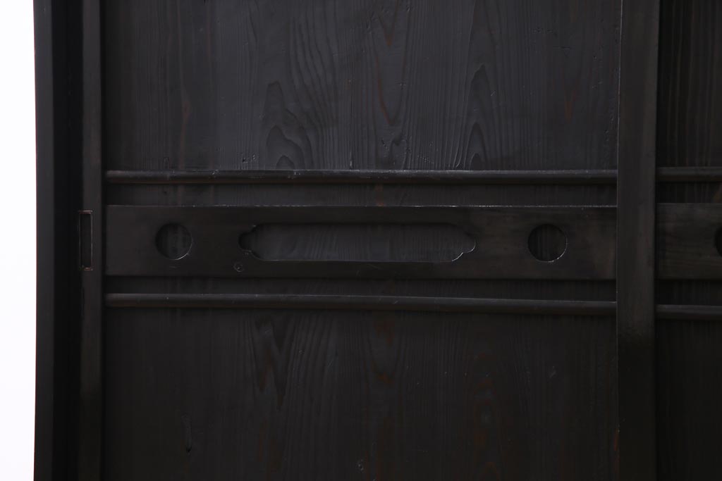 ラフジュ工房オリジナル　古建具リメイク　味わいある佇まいが魅力的な収納棚(下駄箱、戸棚、サイドボード)