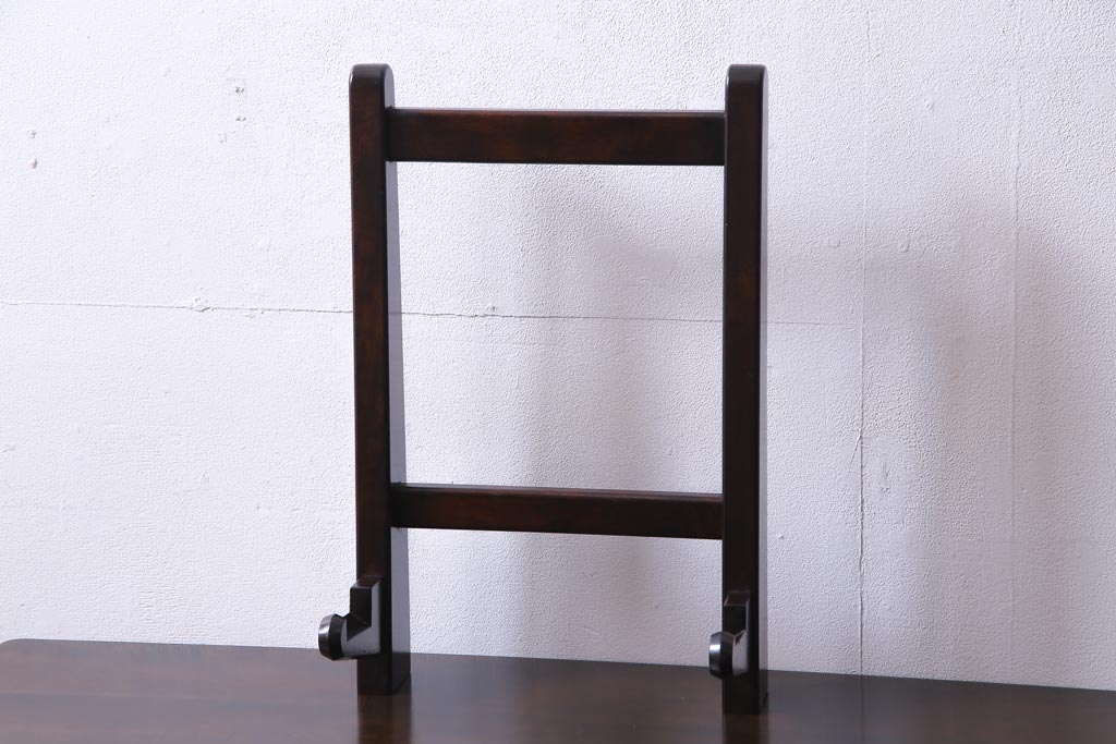 アンティーク雑貨　中古　松本民芸家具　丸型一面鏡ドレッサー・#19型ラッシスツールセット(定価合わせて約43万円)