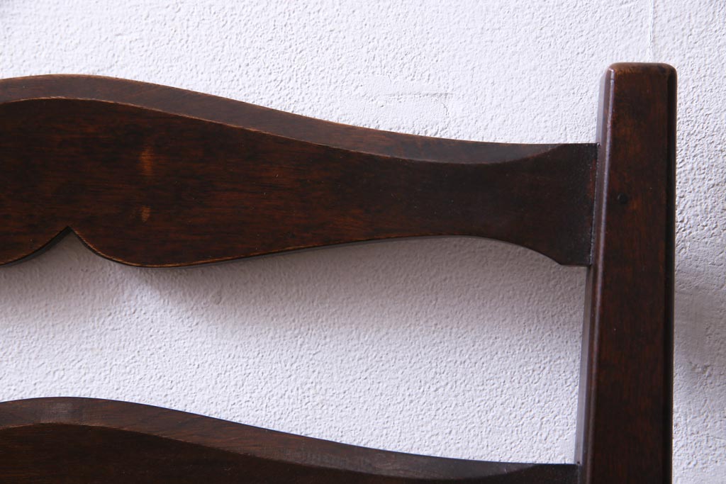 中古　松本民芸家具　#517型　ラッシチェア(ダイニングチェア、椅子)(定価約10万円)