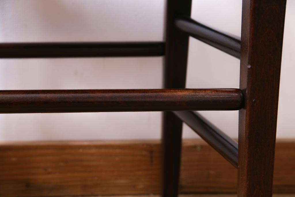 中古　松本民芸家具　#517型　ラッシチェア(ダイニングチェア、椅子)(定価約10万円)