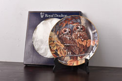 未使用品　ROYAL DOULTON(ロイヤルドルトン)　BRITISH OWLS　プレート(皿、洋食器)