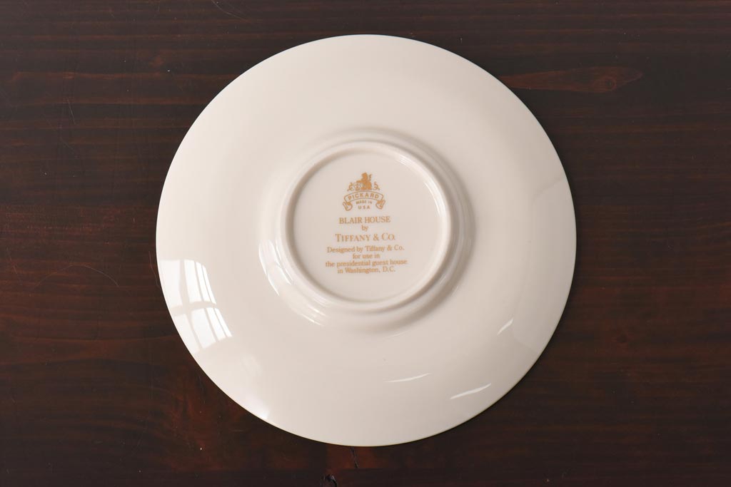 中古美品　Tiffany&Co.(ティファニー)　Blair House　コーヒーカップ&ソーサー(洋食器)