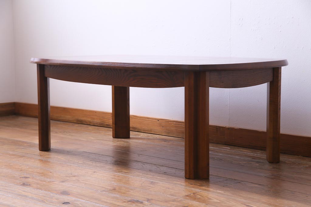 北欧家具　ビンテージ　G-PLAN(ジープラン)　オーク材　パーケット天板が珍しいセンターテーブル