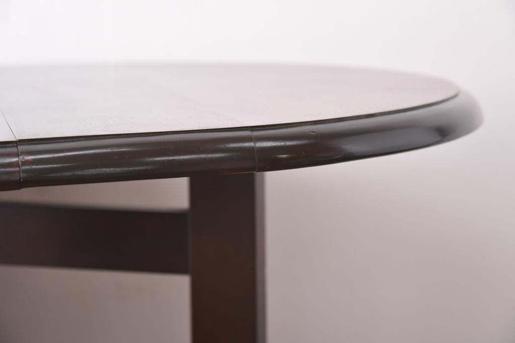 中古　松本民芸家具　脚のデザインがシックな27型バタフライ卓(ドロップリーフテーブル、ダイニングテーブル)(定価約19万円)