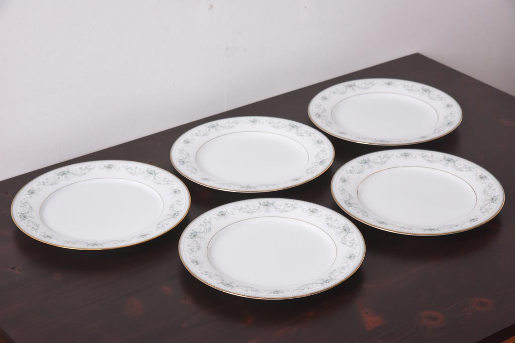 Noritake✨ノリタケ アンティーク 金彩 洋食器 平皿 5枚セット日本製