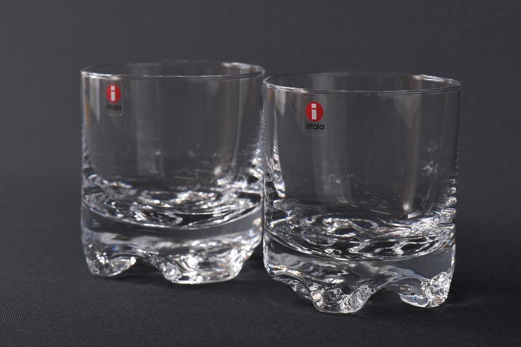 フィンランド製　未使用　iittala(イッタラ)　箱付き　Tapio Wirkkala(タピオ・ヴィルカラ)　GAISSA(ガイサ)　オールド　ペアグラス