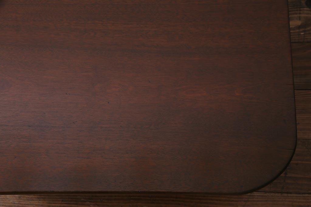 アンティーク家具　和製アンティーク　楠の木　なめらかな木肌が品のあるちゃぶ台(ローテーブル、折り畳みテーブル、花台)